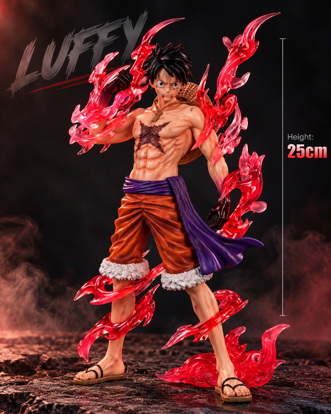 Monkey D. Luffy Gear 4 Snakeman Action Figure – 25cm |  One Piece Anime Collectible