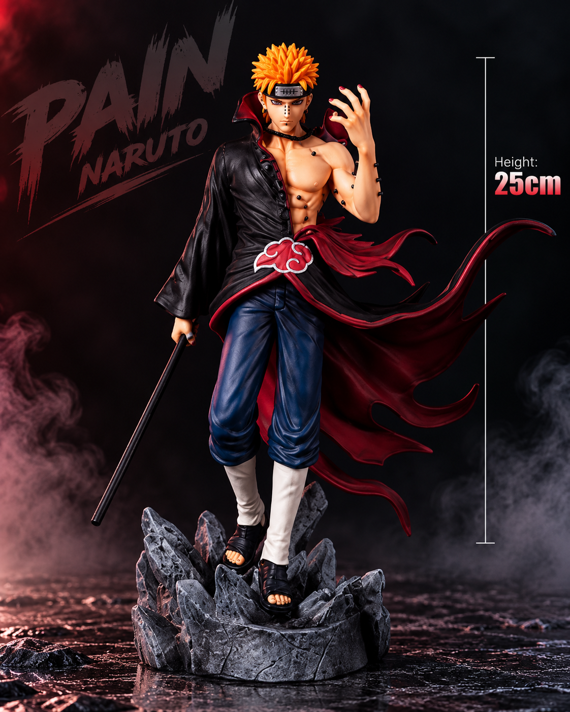 Pain Uzumaki – Akatsuki Action Figure | 25cm Naruto Anime Collectible