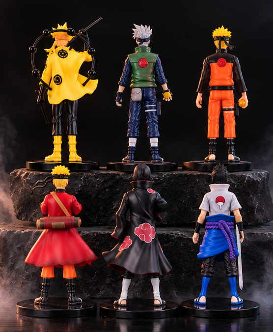 Naruto 18CM Action Figure Set – 6 Characters PVC Collectible