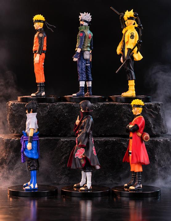 Naruto 18CM Action Figure Set – 6 Characters PVC Collectible