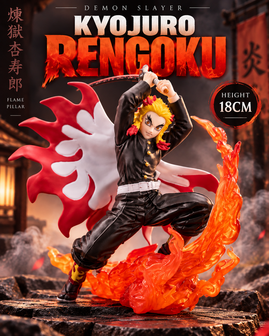 Kyojuro Rengoku Action Figure – 18CM | Demon Slayer Flame Hashira Collectible