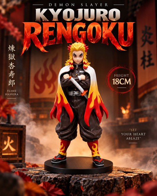 Kyojuro Rengoku Action Figure – 18CM | Demon Slayer Flame Hashira Collectible