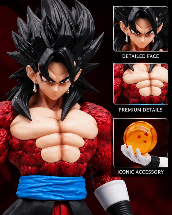 Super Saiyan 4 Action Figure – 31CM | Premium Dragon Ball Anime Collectible