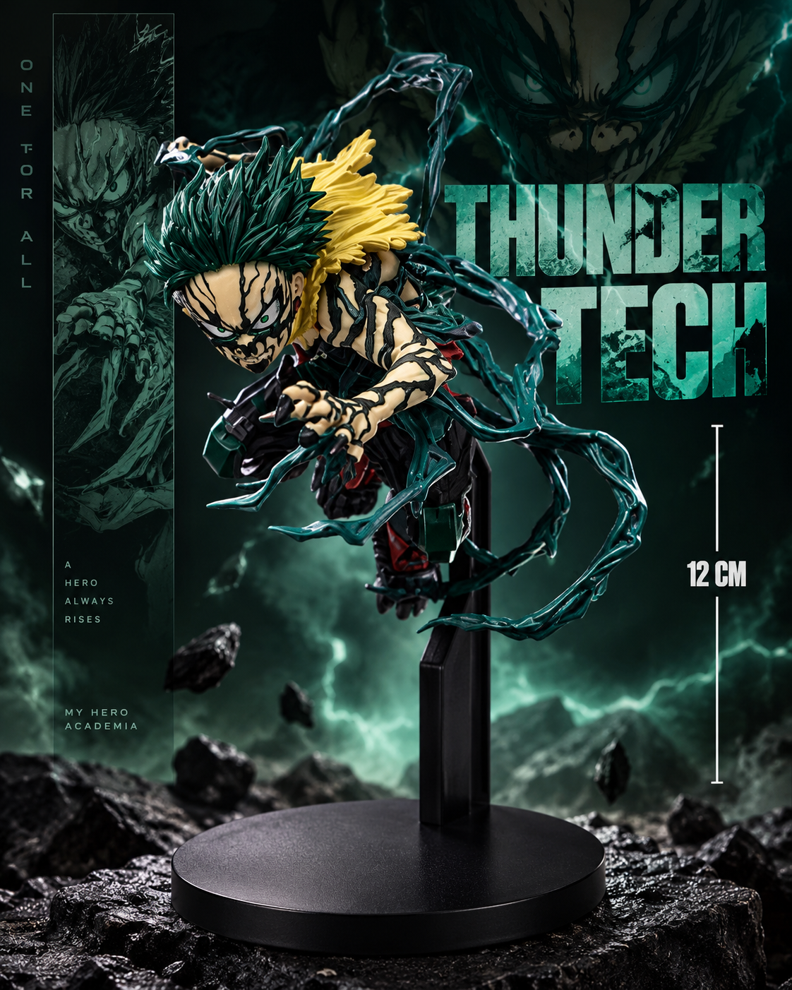 Thunder Tech Anime Action Figure | 12 CM My Hero Academia Collectible Statue