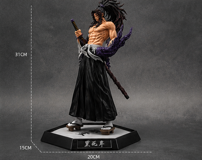 Kokushibo Upper Rank Demon Anime Figure Statue – 31cm Demon Slayer Collectible with Katana & Display Base