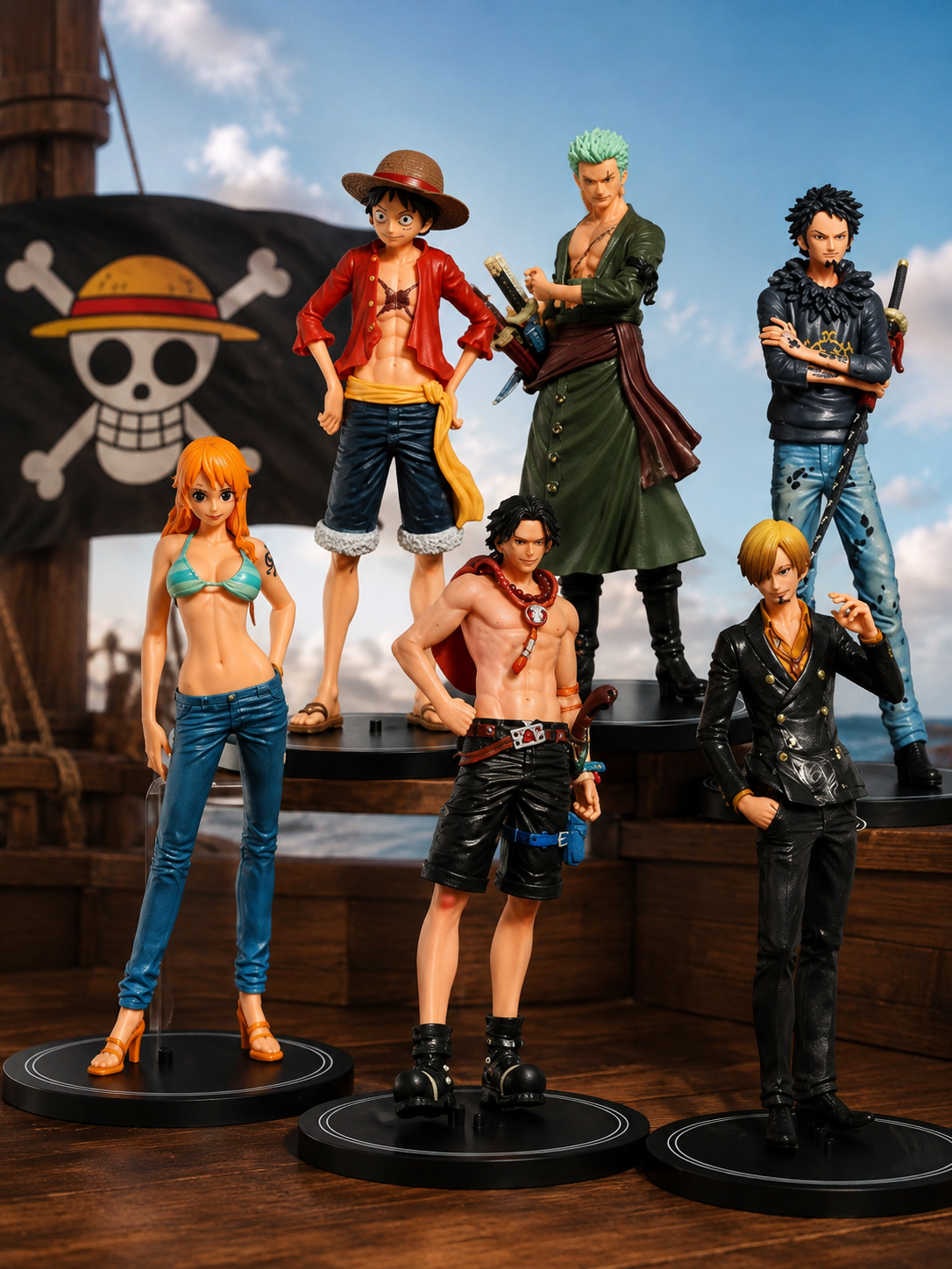 One Piece Anime Figure Set