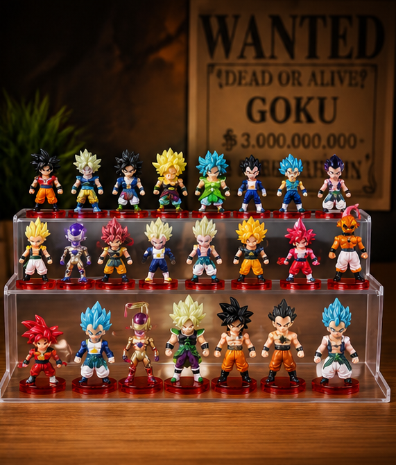 Dragon Ball 21-Piece Mini Figure Set | Premium Anime Collectible Figures | Display & Gift Set