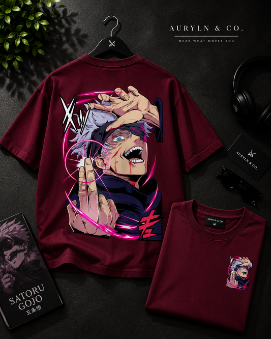 Gojo Satoru Oversized T-Shirt – Premium Limitless Power Anime Streetwear Tee