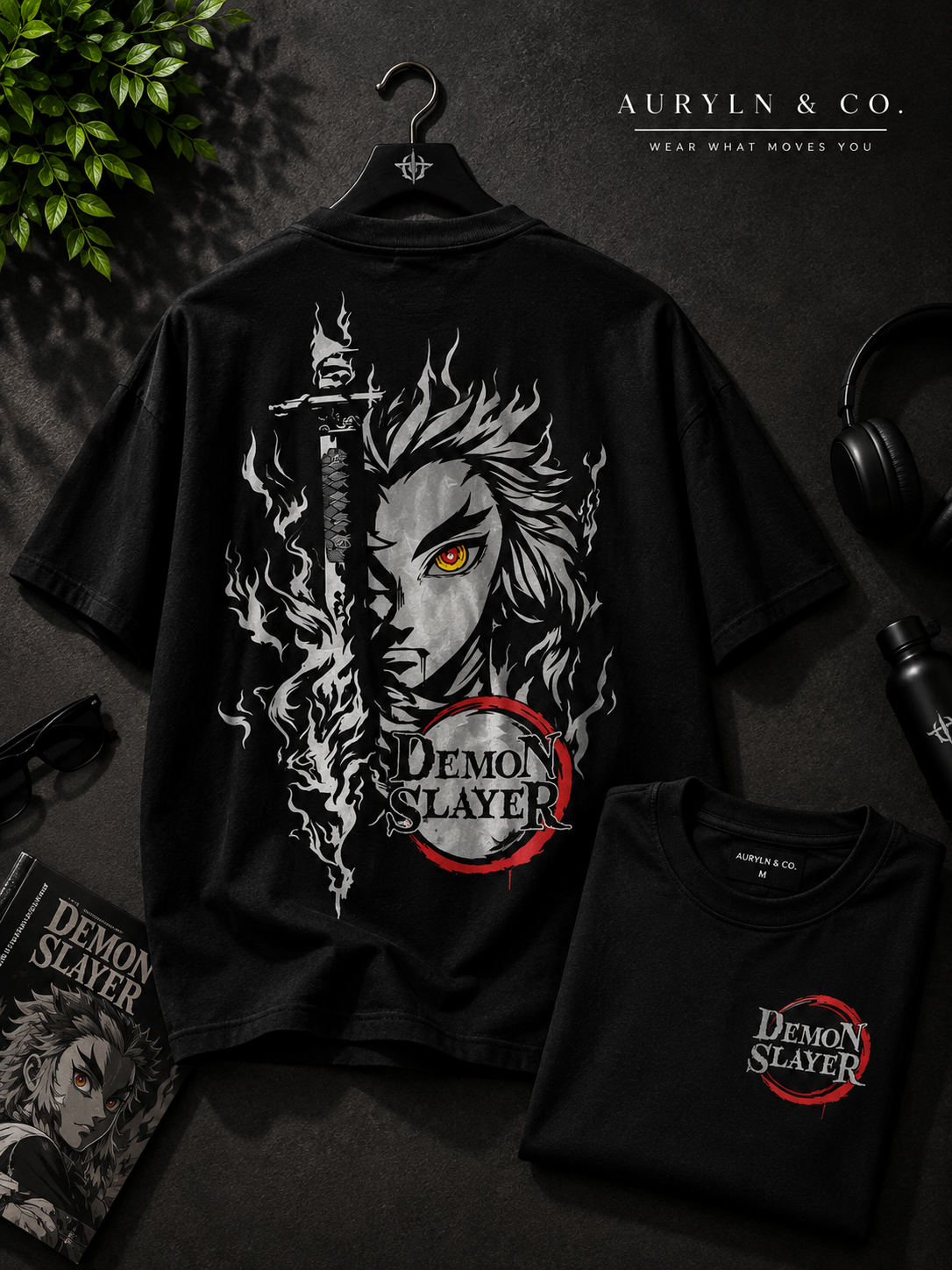 Demon Slayer Oversized T-Shirt – Premium Anime Graphic Streetwear Tee